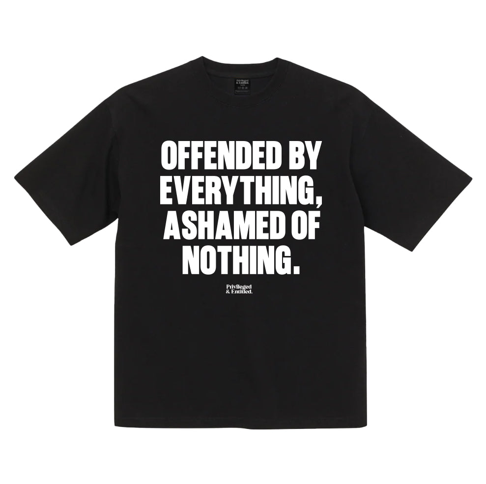 Privileged & Entitled Offended T-Shirt Black/White