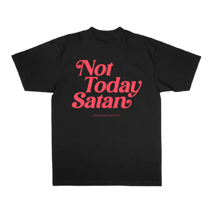 Not Today Satan T-Shirt Black/Infrared