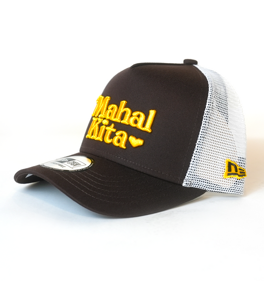 MK New Era 9Forty Trucker Brown Gold