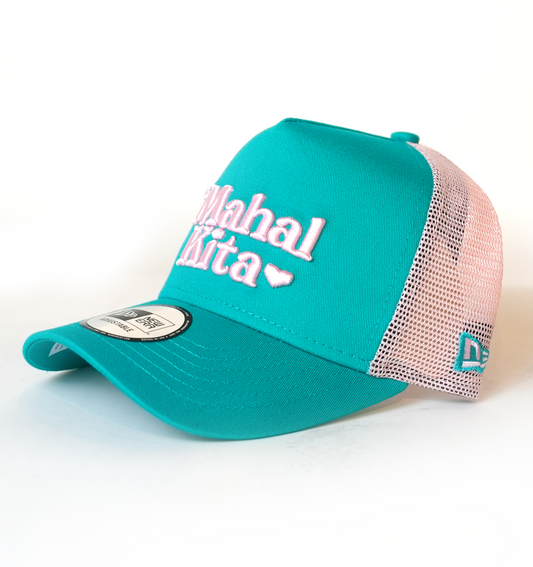 MK New Era 9Forty Trucker Teal Pink