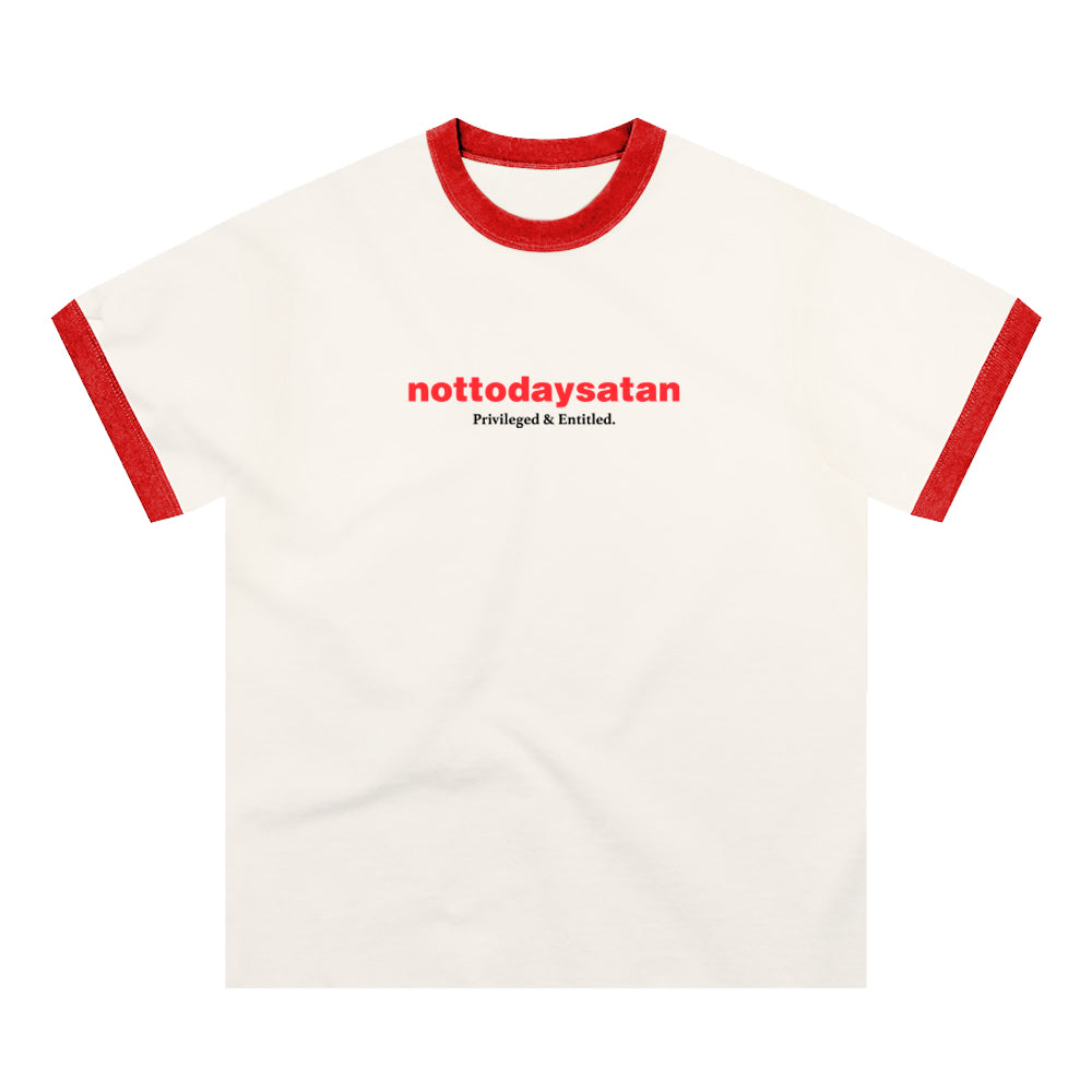 NTS Ringer Shirt Cream / Red