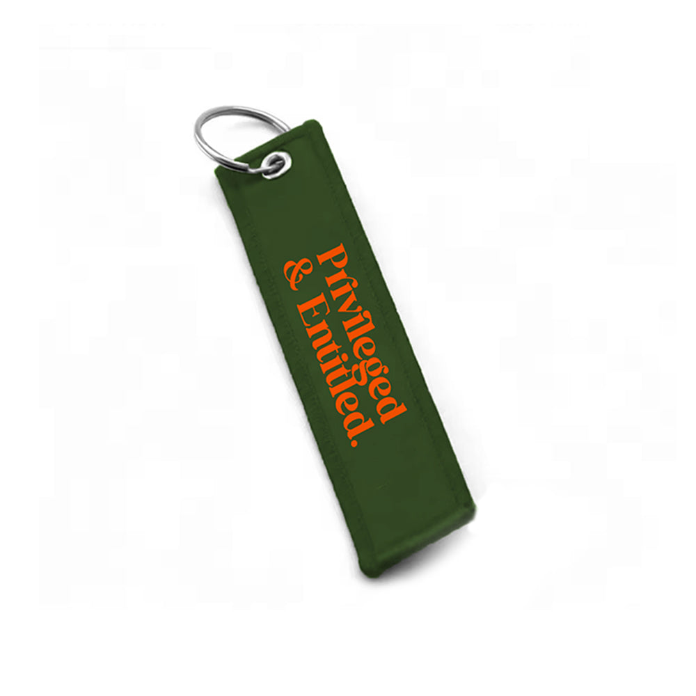 Woven Key Ring - Olive Green