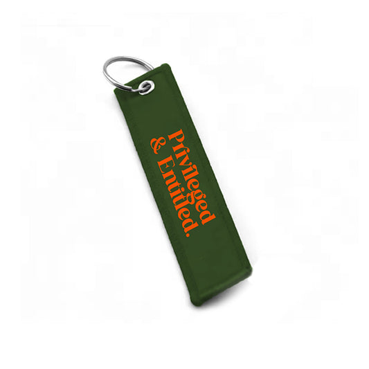 Woven Key Ring - Olive Green