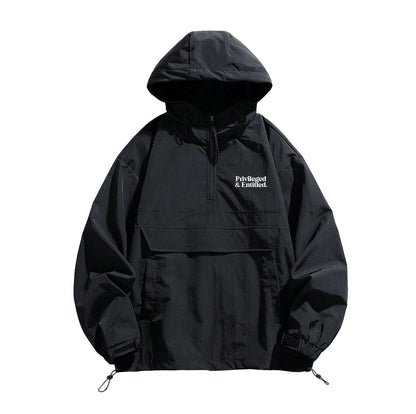 Privileged & Entitled Black Anorak Jacket