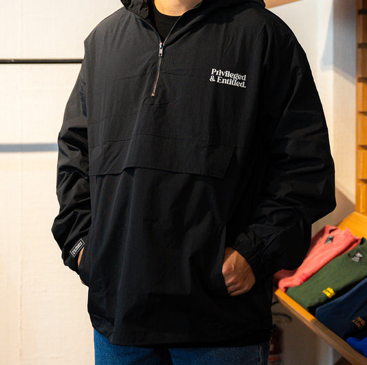 Privileged & Entitled Black Anorak Jacket