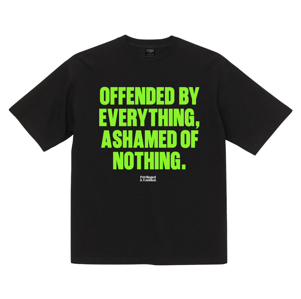 Privileged & Entitled Offended T-Shirt Black/Green