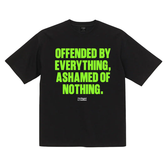 Privileged & Entitled Offended T-Shirt Black/Green